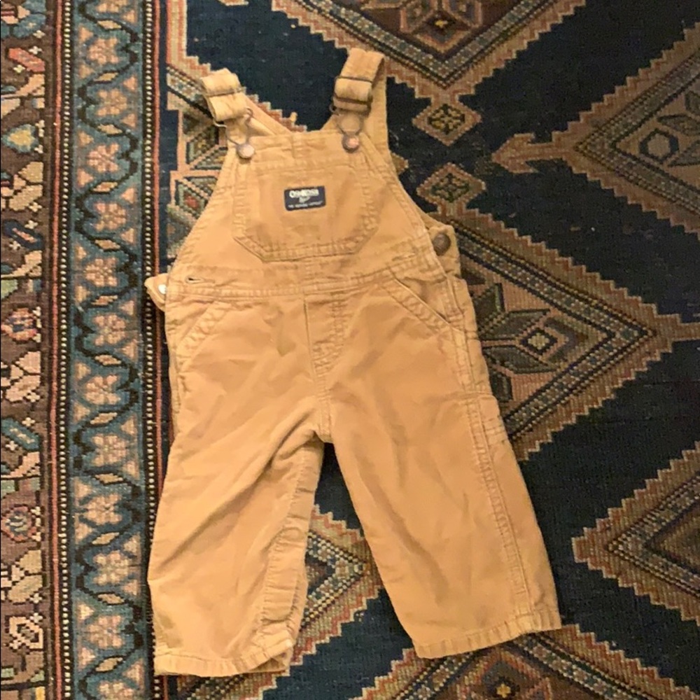Tan Corduroy OshKosh Overalls 9M